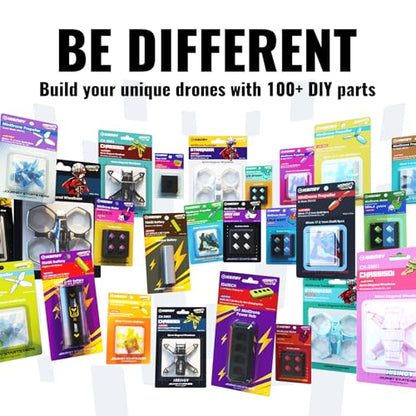HISINGY Firefly EX Combo Toy Drones for Kids with Replacement Blade Propeller(4 pcs),2 Batteries,High Efficiency Battery Charger(Within 25 mins), Fun Mini Drones for Kids