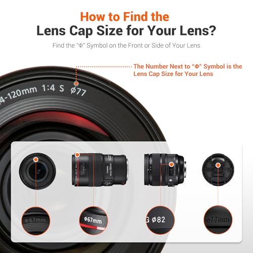 JJC 2-Pack 95mm Front Lens Cap Cover with Cap Keeper Leash for Camera Lens - size: 95mm