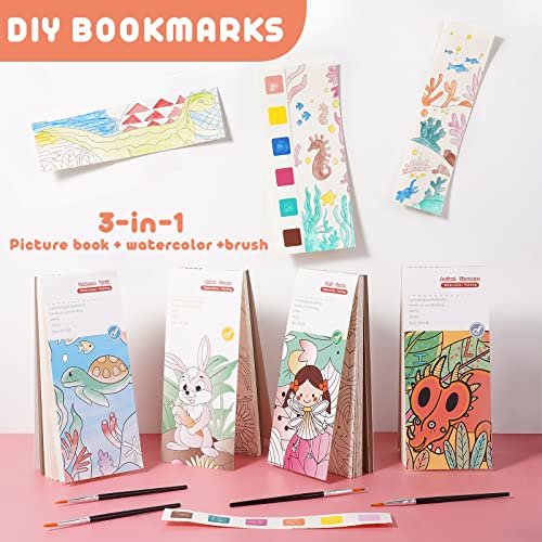 Cavnewt Watercolor Coloring Books for Kids Ages 4-8 - color: 1Pack Genie Garden
