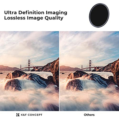 K&F CONCEPT 77mm Fixed ND4 ND8 ND64 ND1000 Lens Filters Kit - size: 77mm