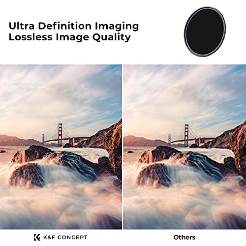 K&F CONCEPT 77mm Fixed ND4 ND8 ND64 ND1000 Lens Filters Kit - size: 77mm