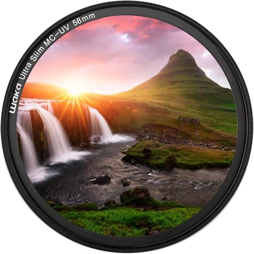 waka 58mm MC UV Filter - Ultra Slim 16 Layers Multi Coated Ultraviolet - size: 58mm
