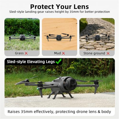 Landing Gear Compatible for DJI Mavic 4 Pro Drone Accessories Foldable Extension Leg Feet Height Extender Protector Holder for Mavic 4 Pro