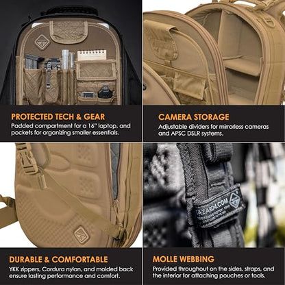 HAZARD 4 Pillbox(TM) Thermocap Photo-Daypack - Coyote - color: Coyote