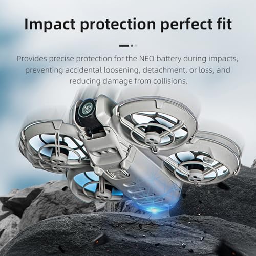 Drone Down Shell Cover for DJI Neo, Height Enhancement and Battery Protection Shell Drop-Proof Cover (Gray)