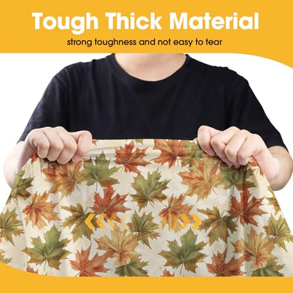 Niuara Fall Maple Plastic Table Cloth Disposable, 4 Pack, 54 x 108 in - color: Fall Maple, size: 54" x 108" - 4 Packs