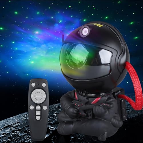 YXQUA Astronaut Galaxy Star Projector for Kids, Black Guitar - color: Black Guitar