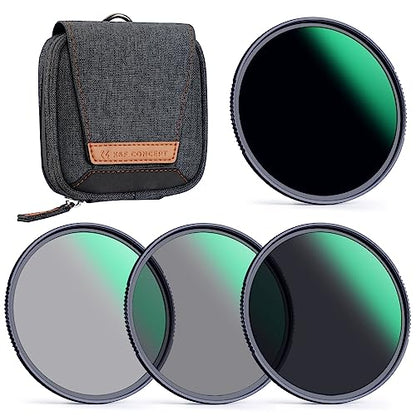 K&F CONCEPT 49mm Fixed ND4 ND8 ND64 ND1000 Lens Filters Kit - size: 49mm