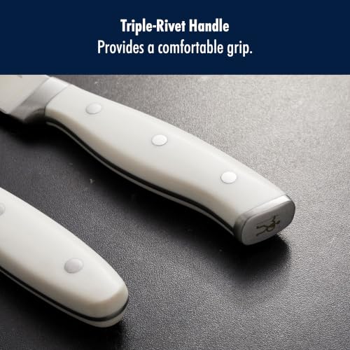 HENCKELS Forged Accent Razor-Sharp 2-pc Carving Knife Set, White Handle, German Engineered Informed by 100+ Years of Mastery - color: White