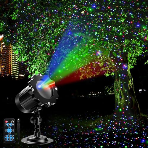 Outdoor RGB Laser Projector Lights 3 Color Starry Sky Firefly Effect - color: Style 2