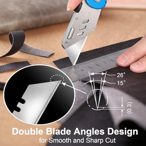 Vickay 30 Pack Utility Knife Blades, SK5 Box Cutter Blades, Razor Blades - color: Silver, size: 30 Pack