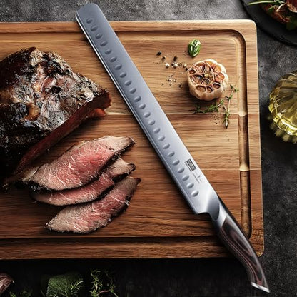 HOSHANHO Carving Knife 12 Inch, Razor Sharp Japanese Brisket Slicing Knife