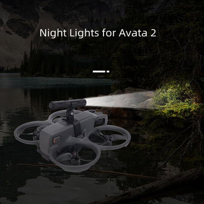 Drone Strobe Light Searchlight For DJI Avata 2 Night Flight Light Lamp with Mounting Bracket Adapter Clamp Holder for Avata 2 Accessories