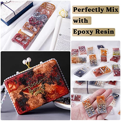 LET'S RESIN Metallic Alcohol Ink Set-24 Colors Metal Pigment Each 0.35oz