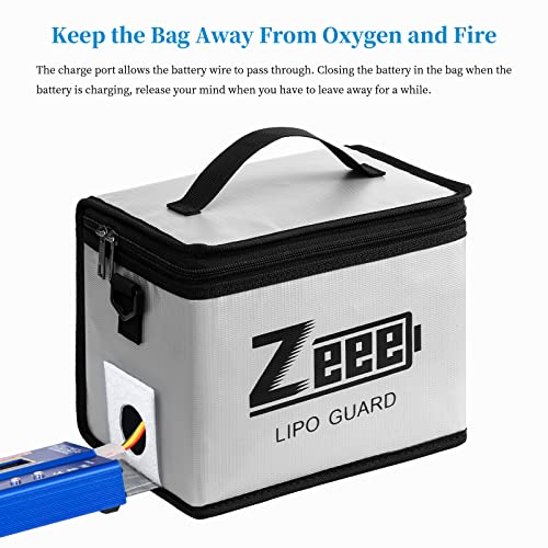 Zeee 3S Lipo Battery 6000mAh 11.1V 80C Hard Case Battery EC5 Connector 2 Pack Batteries with 1 Pcs Lipo Safe Bag Fireproof Explosionproof Bag for Storage Charging