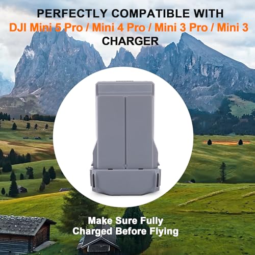 Intelligent Flight Battery Plus Compatible with DJI Mini 5 Pro, Mini 4 Pro, Mini 3 Pro, Mini 3, 5000mAh 50 Mins Max Flying Time Upgraded Drone Battery Replacement Parts
