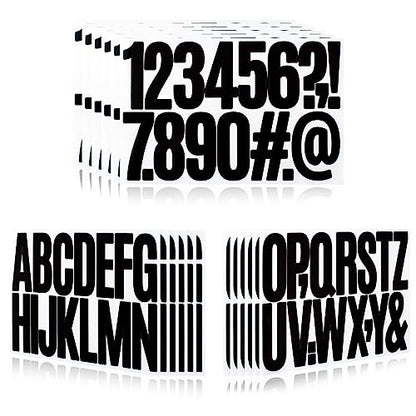 Letter Stickers,Mailbox Numbers,3 Inch Waterproof Vinyl Alphabet - color: Black, size: 3 Inch