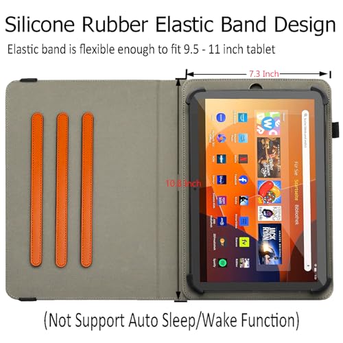 Universal 10 10.1 11 Inch Android Tablet Case Cover for 9.6-11 Inch Tablet - color: Orange