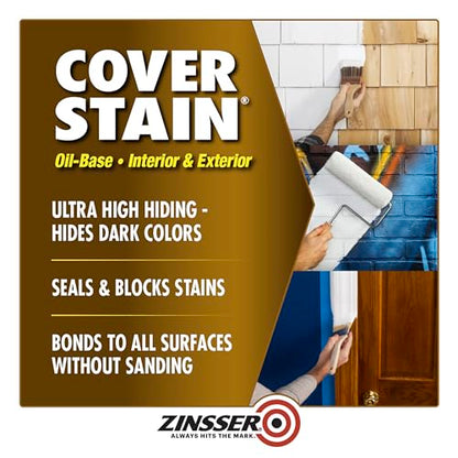Zinsser Cover-Stain Stain-Blocking Primer, Quart - size: 32 Fl Oz (Pack of 1)