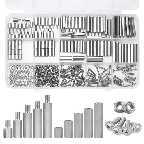 M2 Hex Standoffs Spacer Screws Nuts, 280Pcs Stainless Steel Standoff Kit - size: M2 kit