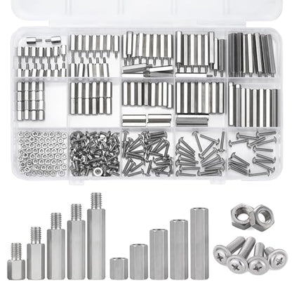 M2 Hex Standoffs Spacer Screws Nuts, 280Pcs Stainless Steel Standoff Kit - size: M2 kit