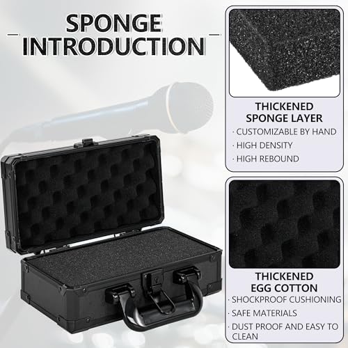 11 Inch Carrying Case with Customizable Pre-Diced Foam - size: 11.1x5.9x5.5 Inch