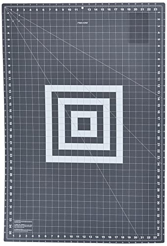Fiskars 24" x 36" Self Healing Cutting Mat, Extra Large Double-Sided Grid - color: Gray, size: 24"L x 36"W