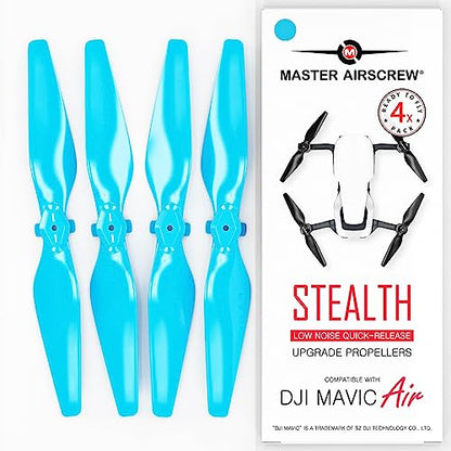 Master Airscrew Stealth Propellers for DJI Mavic Air - Blue, 4 pcs - color: Blue