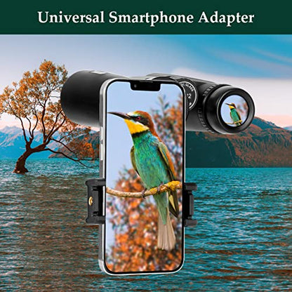 Adorrgon 12x42 High Powered Binoculars for Adults, Phone Adapter and Tripod - size: 12x42