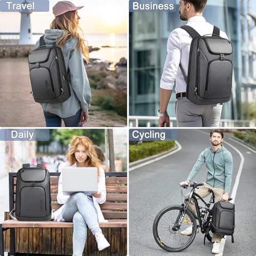 hk Business Smart Backpack for Men Anti-Theft for 17.3 Inch Laptop - color: Grey