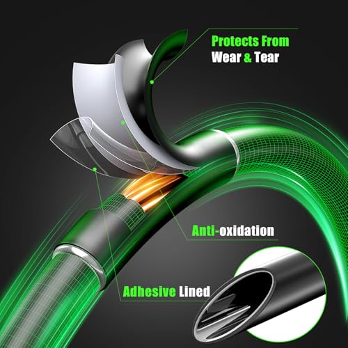 2 Inch 3:1 Large Marine Grade Adhesive Lined Heat Shrink Tubing Wire Wrap - size: 2Inch-8Ft