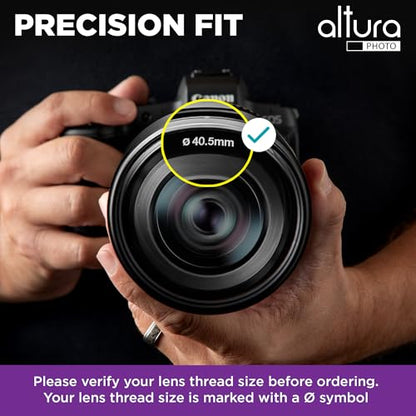 Altura Photo 40.5mm Camera Lens Filter Kit, UV, Polarizing & ND with Case - size: 40.5MM