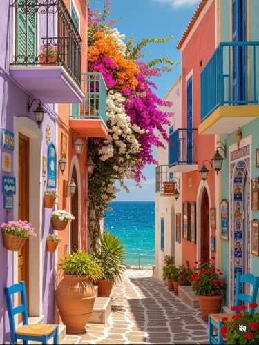 WUSARPLY Seaside Scenery Diamond Painting Kits for Beginner Adults - color: YH004