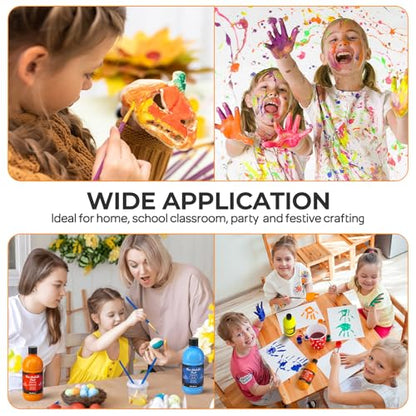 Nicpro 12 Colors Neon Washable Paint Set for Kid 2oz, Glow Under Blacklight - size: 2 Fl Oz (Pack of 12)