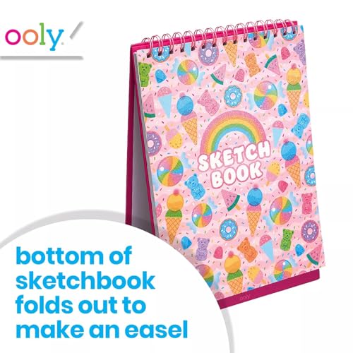 OOLY Sketch and Show Standing Sketchbook, 45 Pages – Sugar Joy - color: Sugar Joy