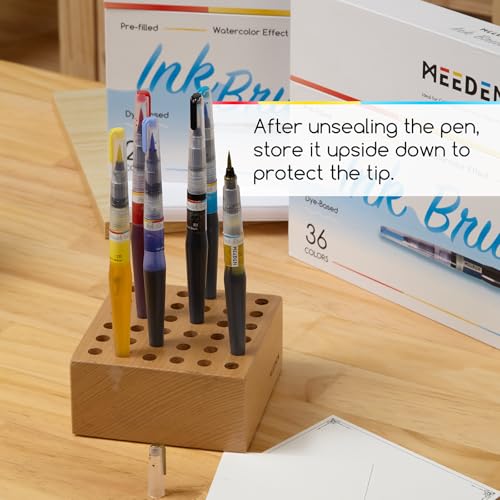 MEEDEN Liquid Watercolor Ink Brushes: 24 Colors Dye-Based - color: 24 Colors Set