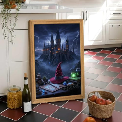 APVZARHT Magic Castle Diamond Art Kits for Adults 12x16inch - color: DPK-ZH043