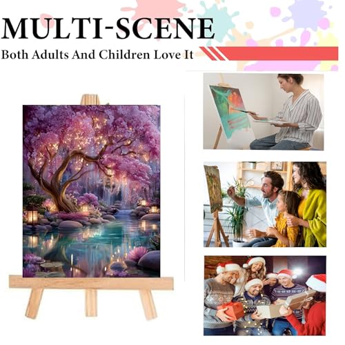 Glowing Forest Painting by Numbers Kit for Adults Beginner,15.7X19.7in - color: PB416-A-1
