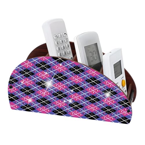 JISHSHAY Diamond Painting Remote Control Holder Plaid Diamond Art Remote Holder Plaid Gem Art Organizer Box Gem Painting Organizer Case Embroidery Storage Case Mosaic Kits for Adults Storage Box - color: Plaid