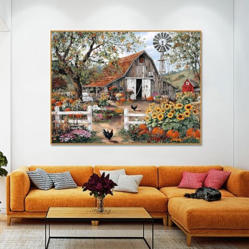 Rural Farm Diamond Art Kits for Adult Diamond Painting Kit for Beginner - color: DP05689