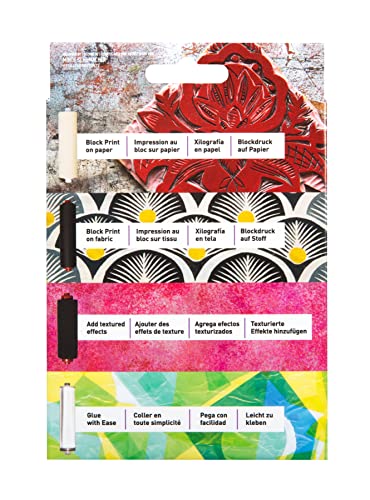 Speedball Pop-in 4" Roller Brayer Kit, Foam, Rubber, Hard Rubber & Acrylic - size: Interchangeable Roller Kit