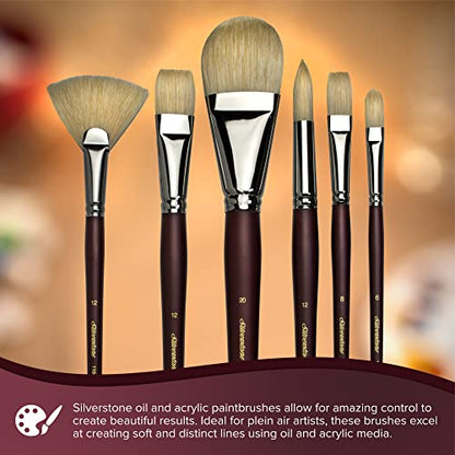 Silver Brush Limited Silverstone Alla Prima Oil Paintbrush Set, 5pc
