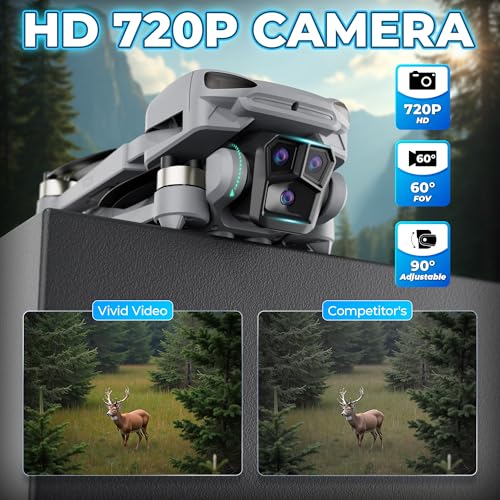 Contixo GPS Drone with Camera, 4.5" LCD Screen on Controller, FPV Drones, Orbit Mode, Auto Return Home, Follow Me for Adult Beginner, Brushless Drone Long Range Circle Fly, Under 249g