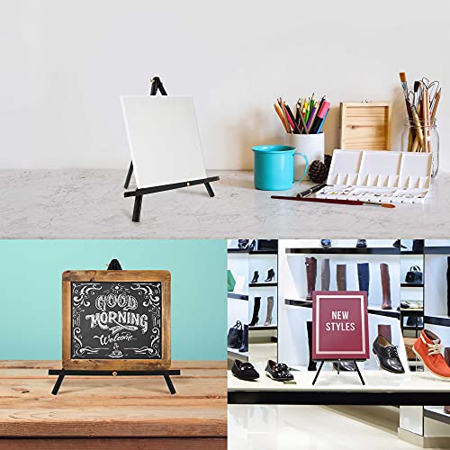 U.S. Art Supply 12" Black Wood Tabletop Easel (4 Pack) - Adjustable - color: Black, size: 12 inch