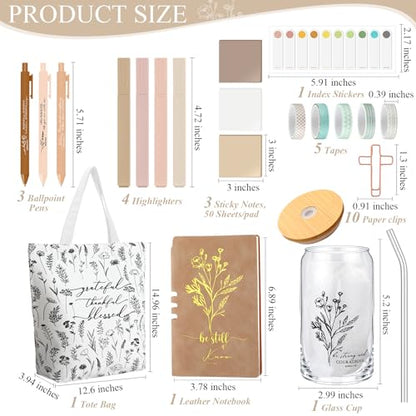 29 Pcs Bible Journaling Supplies Kit, Back to School Gifts - color: Khaki, style: Boho