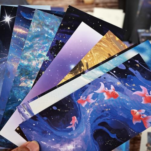 Diuhofart Star Trails Scrapbooking Kit, 128 Pcs Journal Set - color: Star Trails Postman