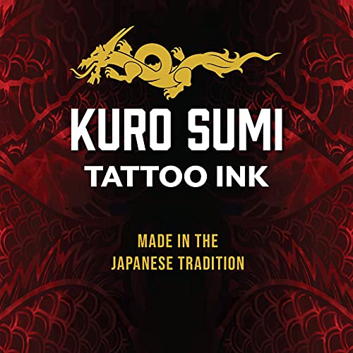 Kuro Sumi Double Sumi Tribal Black, Vegan Friendly, Professional Ink 1.5oz