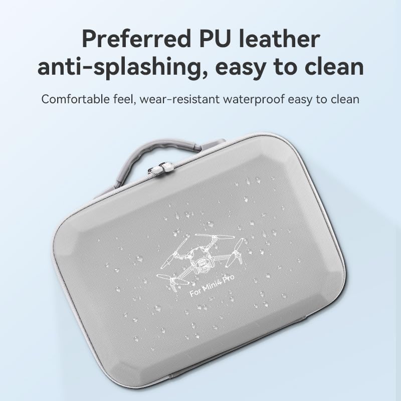 Mini 4 Pro Waterproof Hard Carrying Case, Portable Shoulder Bag Storage