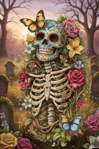 WUSARPLY Skull Diamond Painting Kits for Beginner Adults - color: YA010