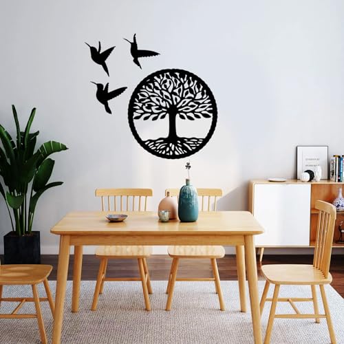 Tree of Life Hummingbird Wall Hanging Epoxy Resin Silicone Mold5918+7072